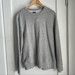 Men’s heathered grey J. Crew sweatshirt never worn Large NWOT